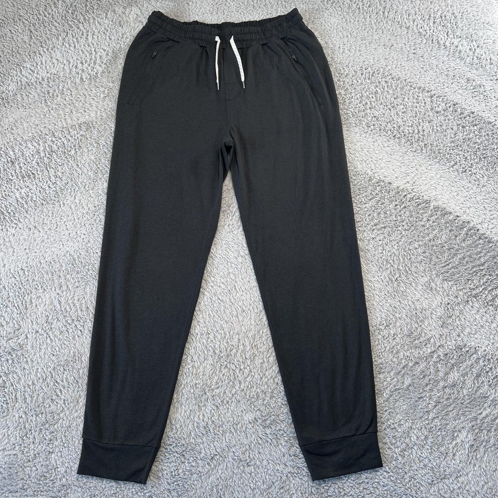Vuori Jogger Pants Mens XL Gray Thin Knit Elastic Waist Gym Athleisure Running